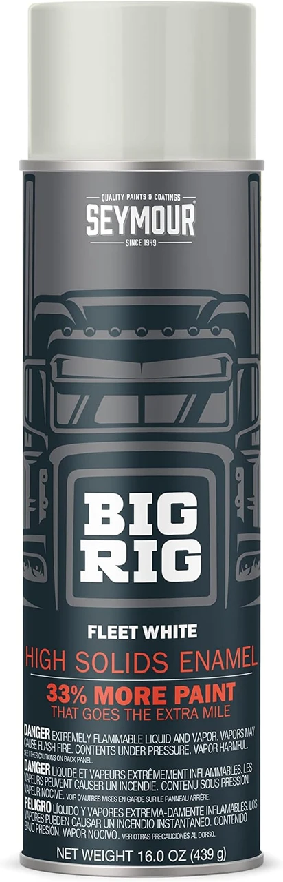 Seymour Paints 20-1613 Big Rig Professional Coatings Spray Paint, Fleet White
