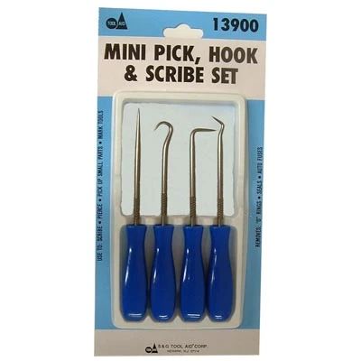 SG Tool Aid 13900 Mini Hook and Pick Set with Scribe