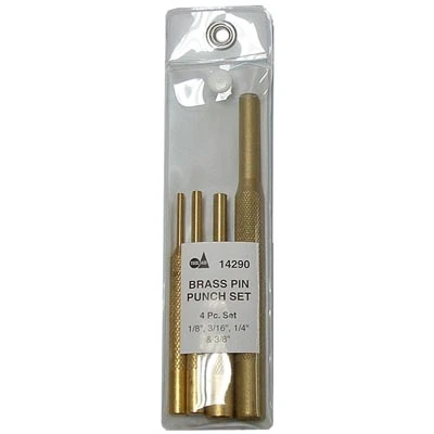 SG Tool Aid 14290 4 Pc Brass Pin Punch Set