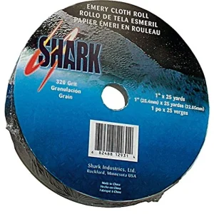Shark 12928 1" x 25 Yds. Aluminum Oxide Emery Cloth Roll 80 Grit