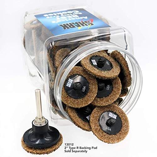 Shark 13088 50-Pack Brown Quick Change Surface Prep Conditioning Discs, 2 Dia. — product image 3