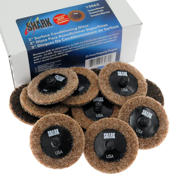 Shark Industries 13062 25 PK 2? Star-Brite Superior Life Discs  Coarse Brown - USA