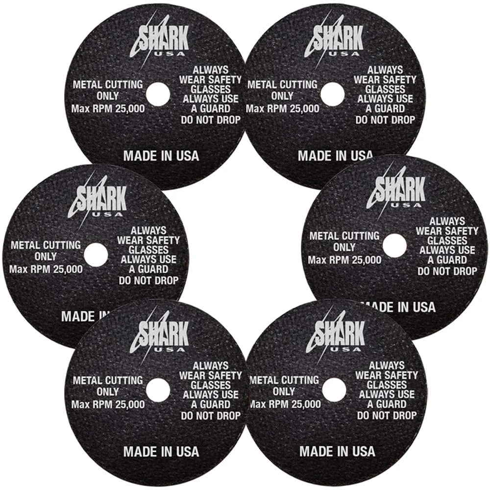 Shark Industries 26-6 3" x 1/32" x 3/8" Cut-off Wheels 54 Grit — product image 2