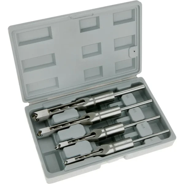 Shop Fox 4 Piece 1/4 to 1/2 Inch Mortising Chisel Set with Storage Case (D2845)