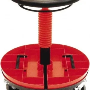 Shopsol Mechanics Stool High - Removable Parts Tray, 300 Lb Capacity (1010312)