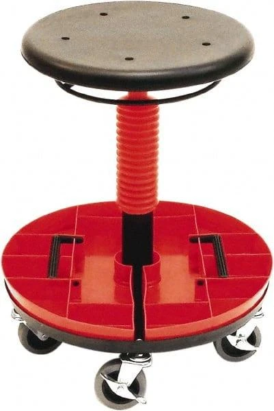 Shopsol Mechanics Stool High - Removable Parts Tray, 300 Lb Capacity (1010312)