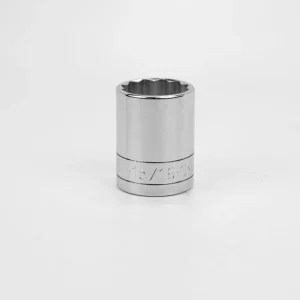 SK Tools 1/2" Drive 12-Point Fractional Standard Chrome Socket - 15/16" (40130)