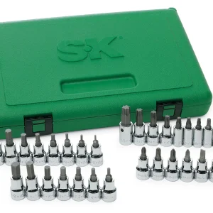 SK Tools 33 Piece 1/4-Inch And 3/8-Inch Drive Screwdriver Bit Set Set (89039)