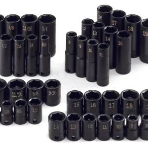 SK Tools Fractional Socket SuperSet 40-Piece 3/8-Inch Drive 6 Point Metric (4090)