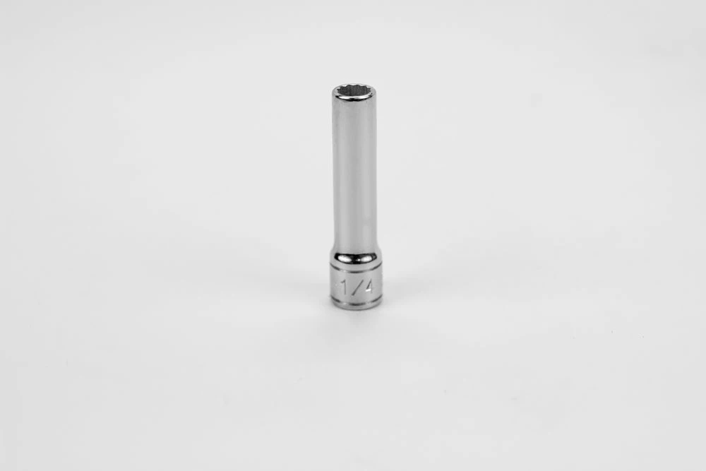 SK Tools 1/4 Inch Drive 12-Point Fractional Deep Chrome Socket 1/4 inch (44908)