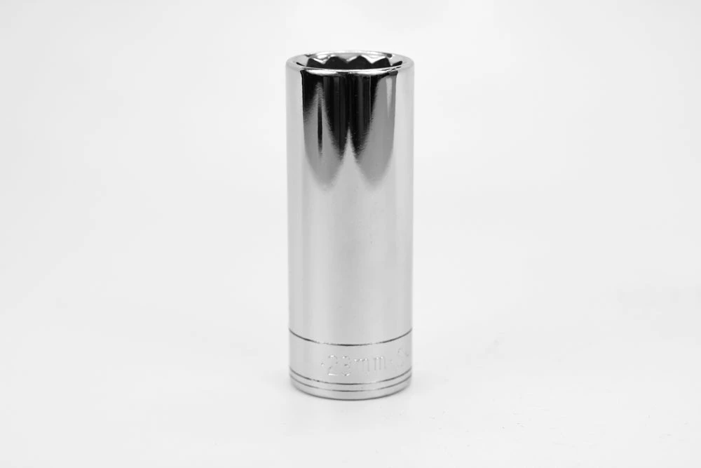 SK Tools 1/2 in. Drive 12-Point Metric Deep Chrome Socket 23mm (48023)