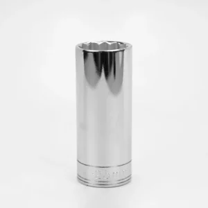 SK Tools 1/2 in. Drive 12-Point Metric Deep Chrome Socket 25mm (48025)
