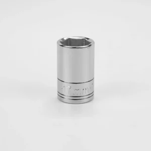 SK Tools 1/2 in. Drive 6-Point Metric Standard Chrome Socket 17mm (48217)