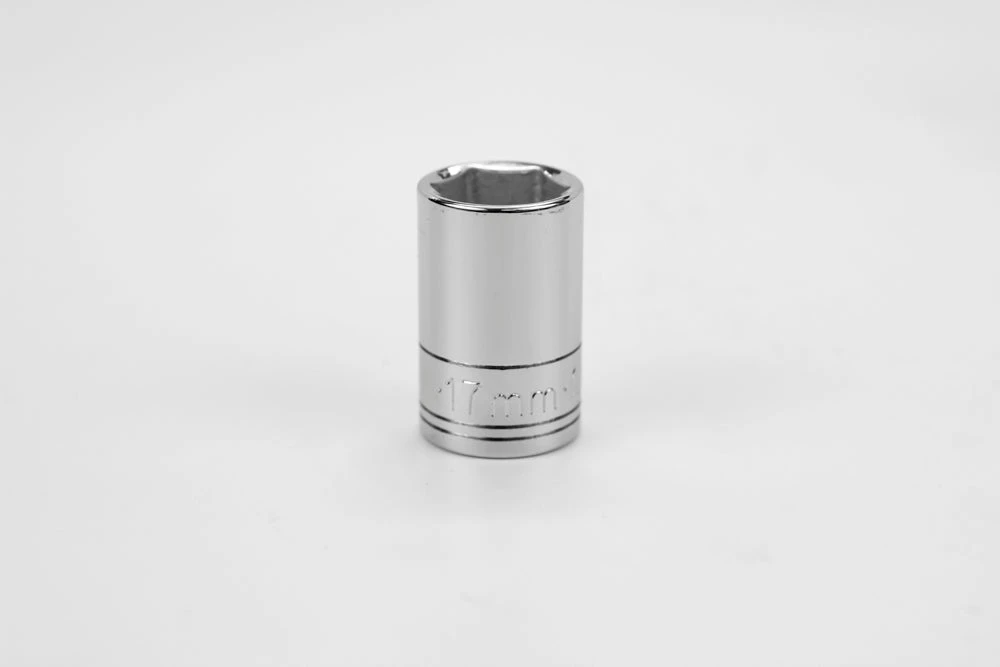 SK Tools 1/2 in. Drive 6-Point Metric Standard Chrome Socket 17mm (48217)