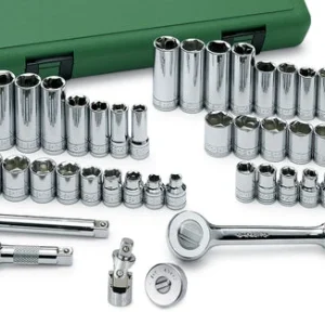 SK Tools 49 Piece 3/8" Drive 6 Pt Std And Deep SAE & Metric Socket Set (94549)