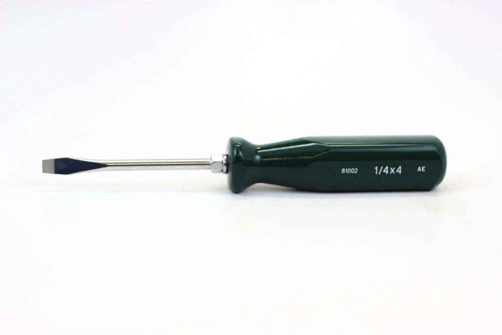 SK Tools SureGrip P1 Slotted Screwdriver, P1 x 1/4 x 4", Butyrate Handle (81002)