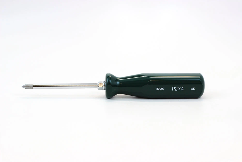 SK Tools SureGrip Phillips Screwdriver, P2 x 4", Butyrate Handle, Vapor (82007)