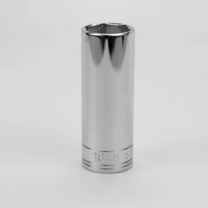 SK Tools 3/8 in. Drive 6-Point Metric Extra Deep Chrome Socket 18 mm (8418)