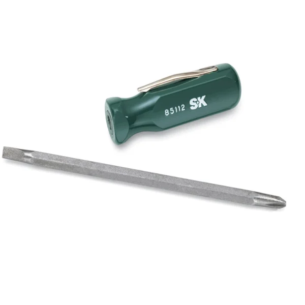 SK Tools Screwdriver, 2in1 SureGrip Pocket Screwdriver (85112)