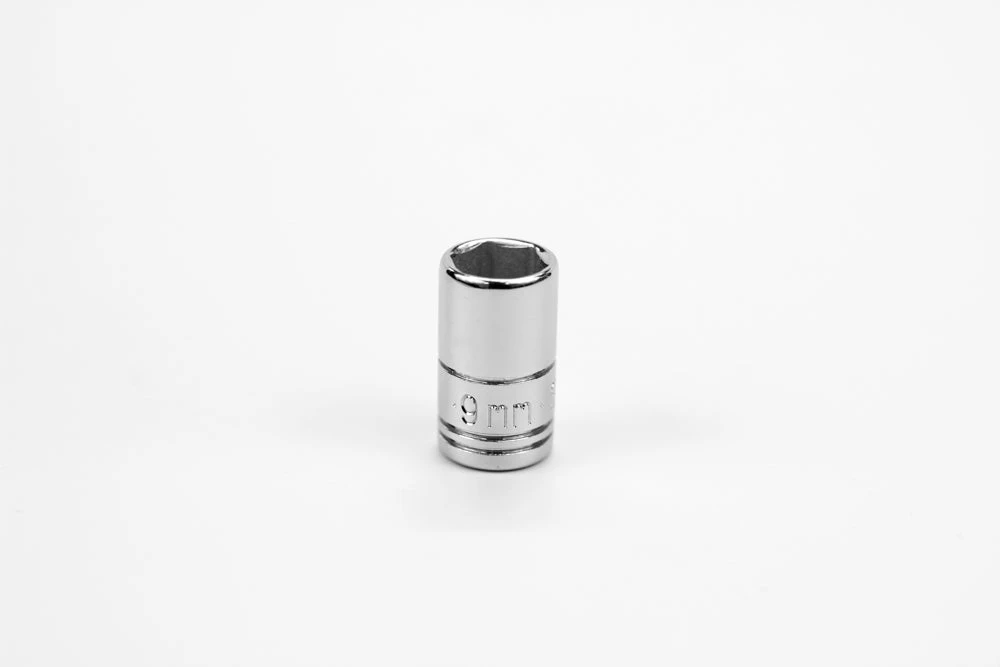 SK Tools 9 Mm 1/4" Drive 6 Point Metric Standard Chrome Socket (40708)
