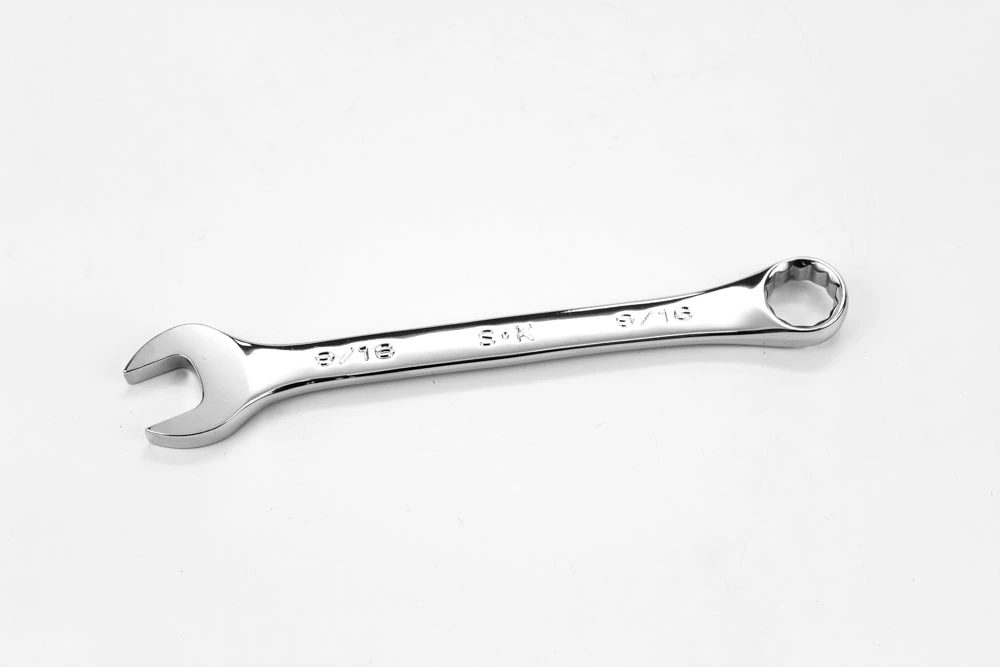SK Tools Fractional Combination Wrench - Chrome, Regular, 12 Point, 9/16" (SK88218)