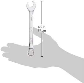 SK Tools Fractional Combination Wrench - Chrome, Regular, 12 Point, 9/16" (SK88218) — product image 3