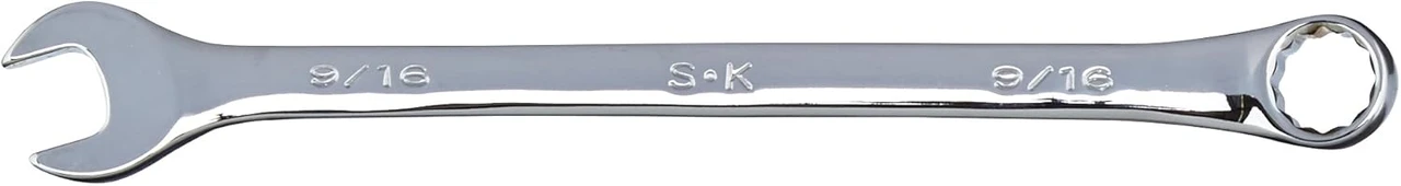 SK Tools Long Combination Wrench - Chrome, Fractional, 12 Point, 9/16" (SK88418) — product image 2