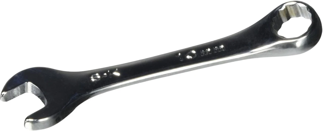 SK Tools Short Combination Wrench - Chrome, Metric, 12 Point, 10 Mm (SK88110) — product image 2