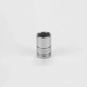SK Tools Socket - Chrome, Metric, Standard, 12 Point, 1/4" Drive, 10 Mm (SK43709)