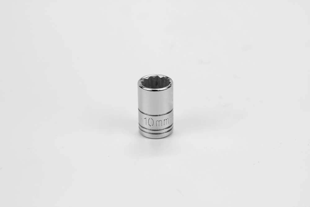 SK Tools Socket - Chrome, Metric, Standard, 12 Point, 1/4" Drive, 10 Mm (SK43709)