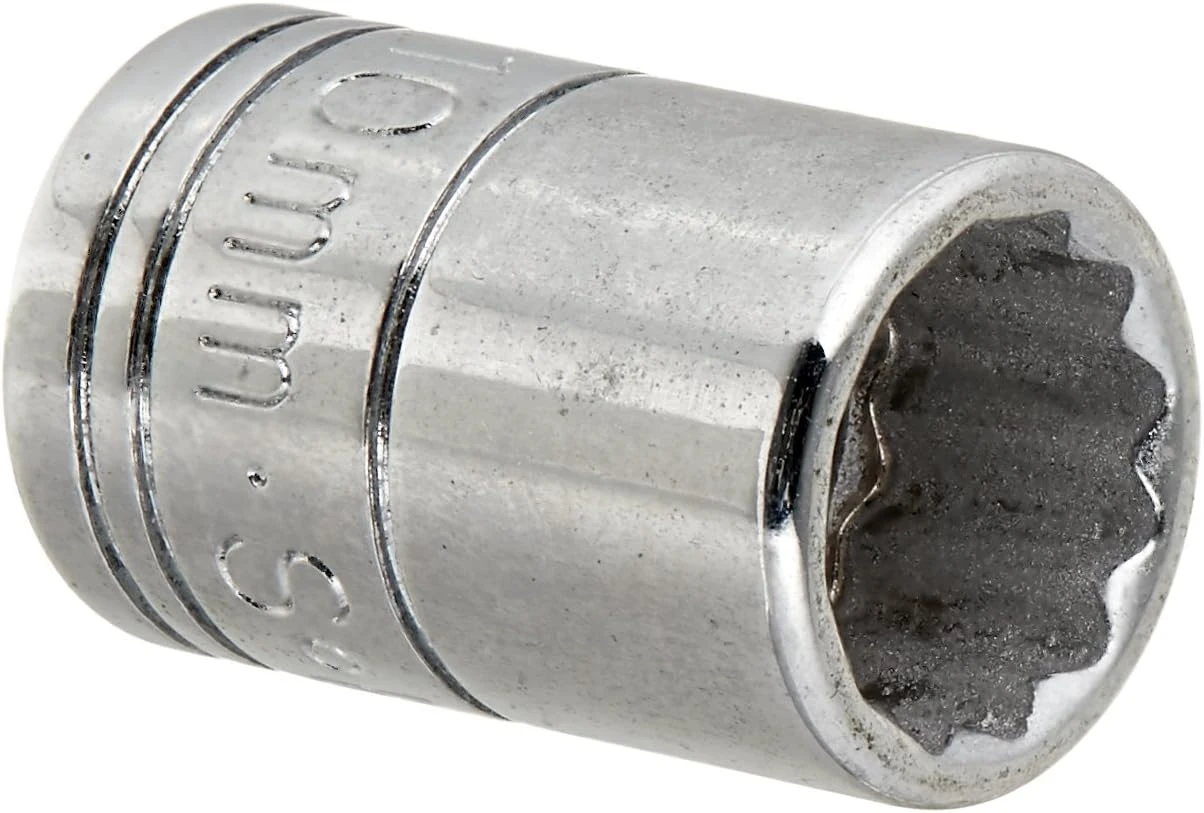 SK Tools Socket - Chrome, Metric, Standard, 12 Point, 1/4" Drive, 10 Mm (SK43709) — product image 2