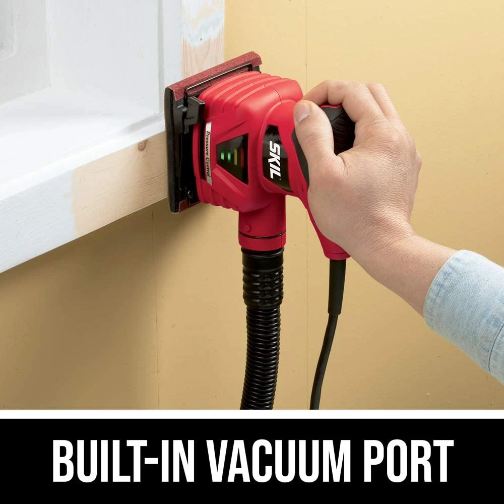 Skil Red 2Amp 1/4in Sheet Palm Sander w/ Pressure Control (7292-02) — product image 4