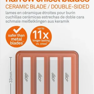 Slice Narrow Double-Sided Chisel Blade for Precision & Safety (10535)