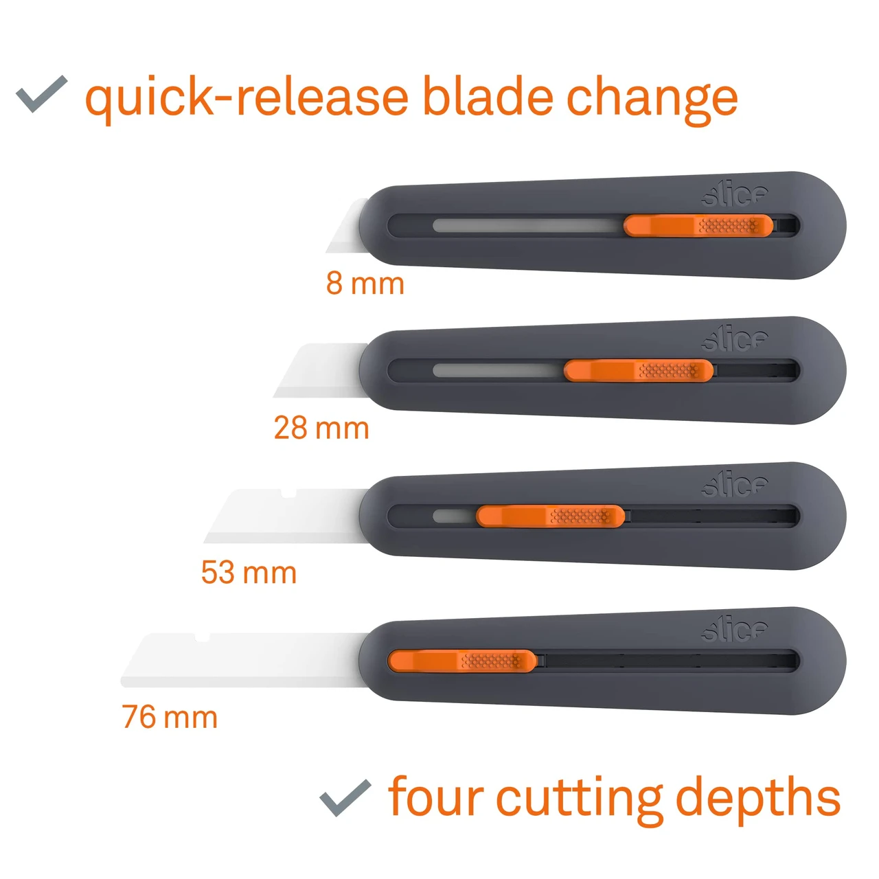 Slice Industrial Knife with Manual Blade Lock, Safe Ceramic Blade (10559) — product image 3