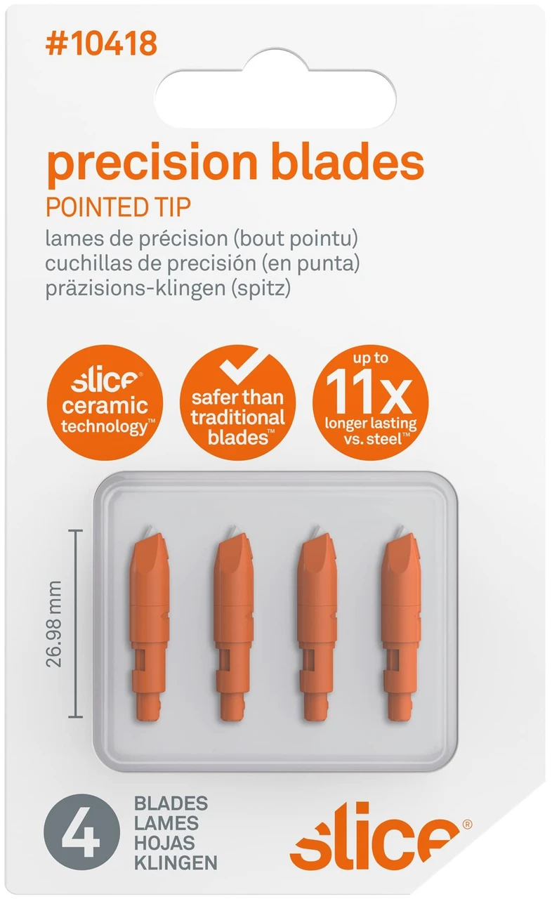 Slice Micro Ceramic Blade for Precision Cutter 4-Pack (10418)