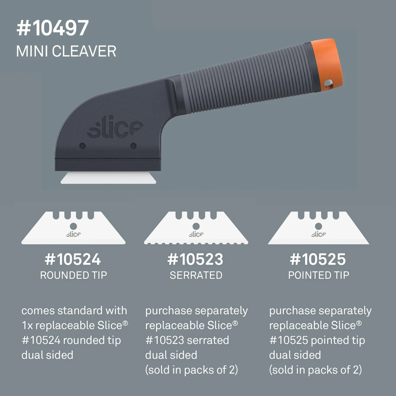 Slice Mini Cleaver with Ceramic Cutter Blade Reduce Hand Strain (10497) — product image 2