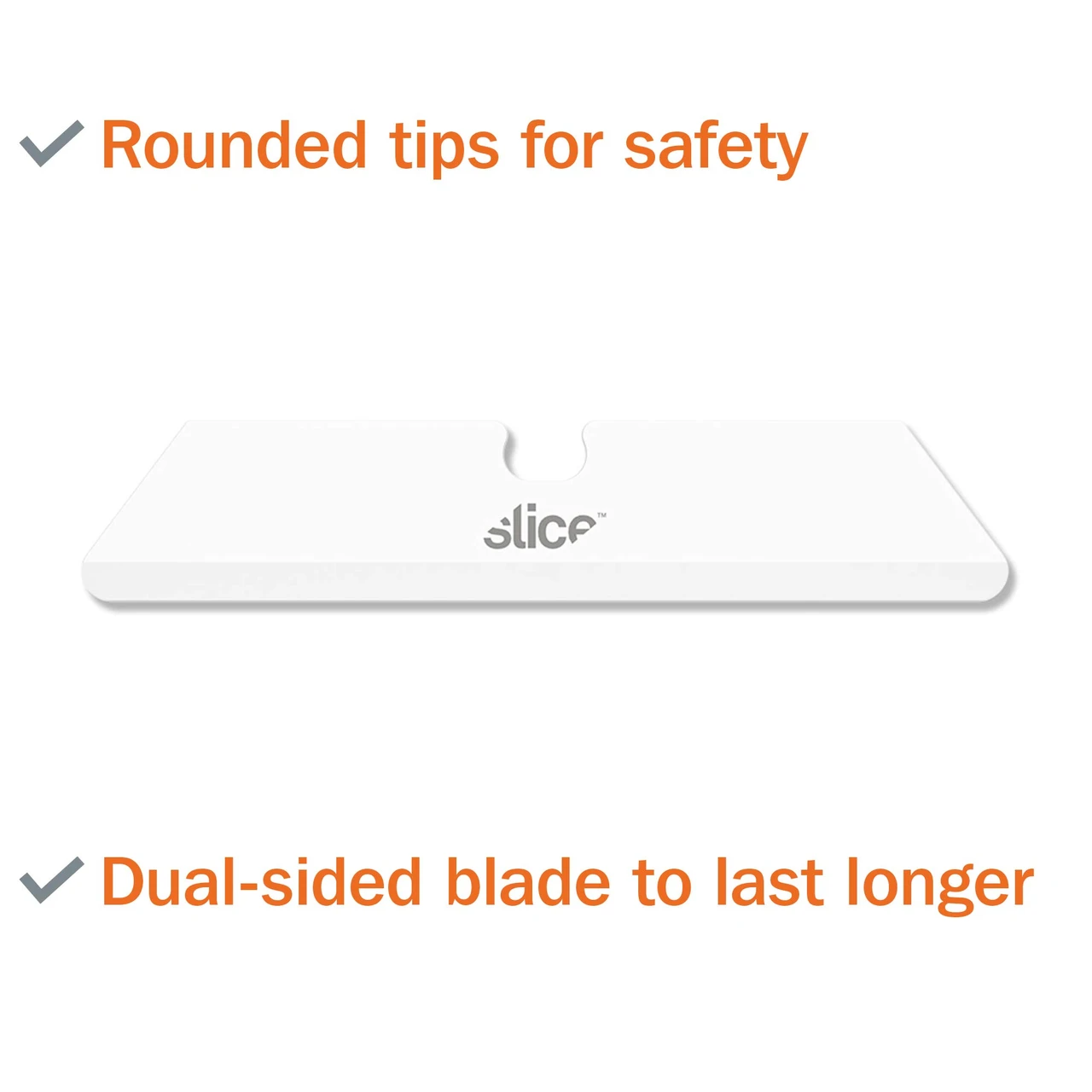 Slice Ceramic Replacement Blade Rounded Tip 1" Cutting Depth 3 Pack (10526) — product image 2
