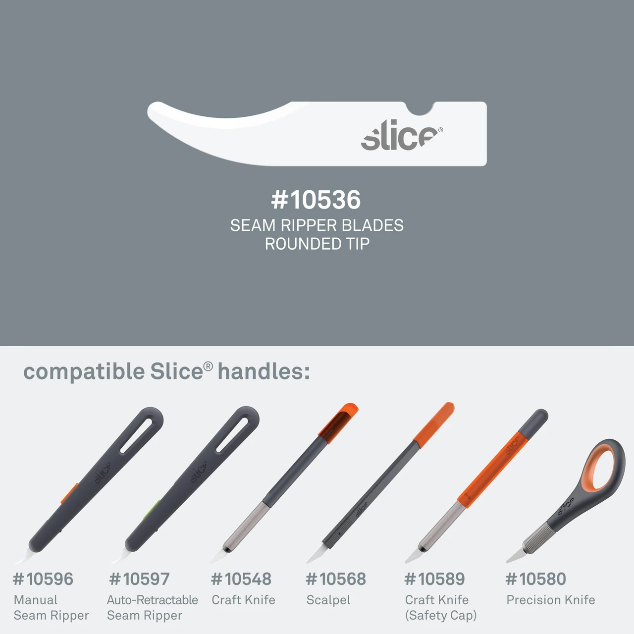 Slice Seam Ripper Blades 4-Pack with Rounded Tip for Safety (10536) — product image 5