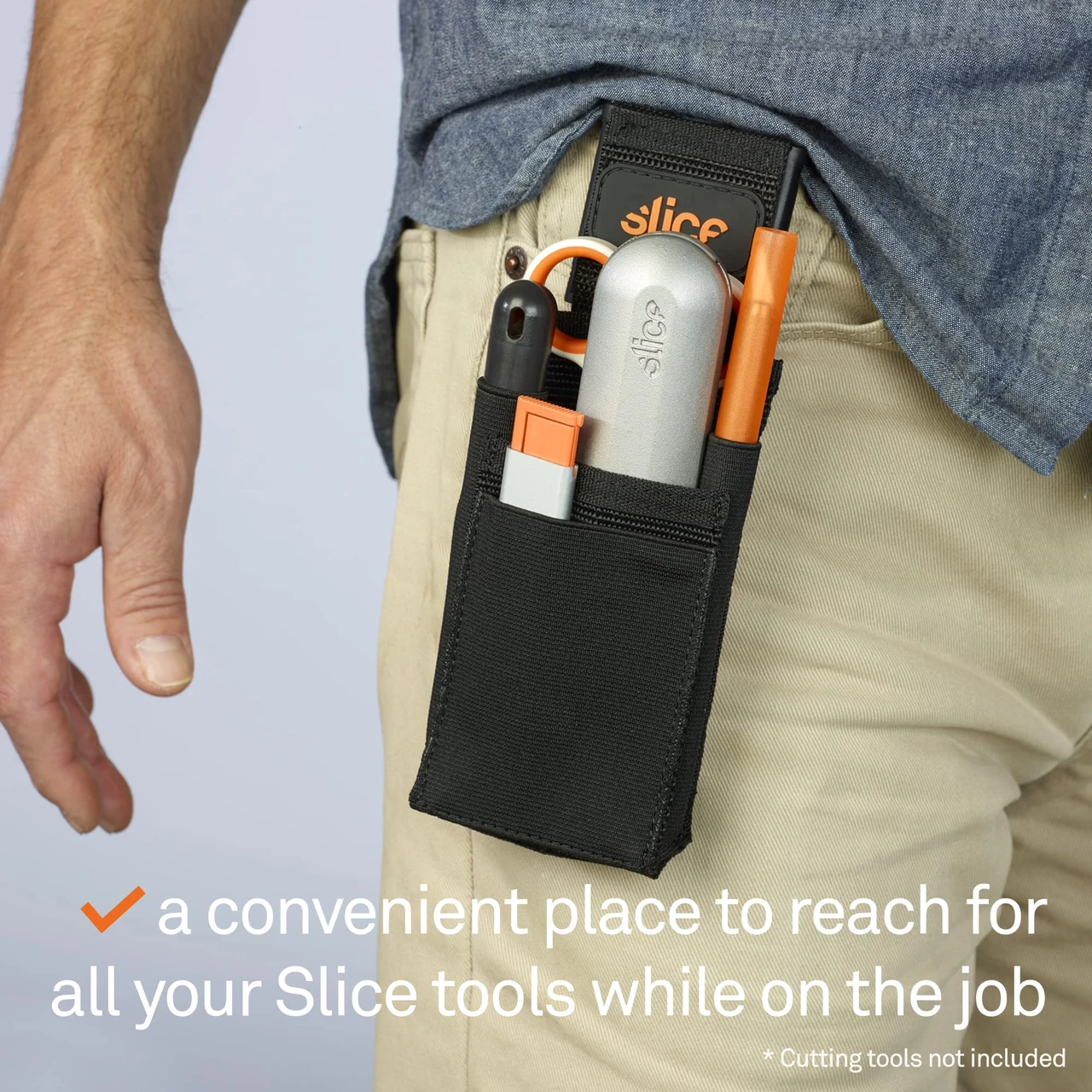 Slice Tool Holster with Removable Belt Clip for Various Tools (10516) — product image 4