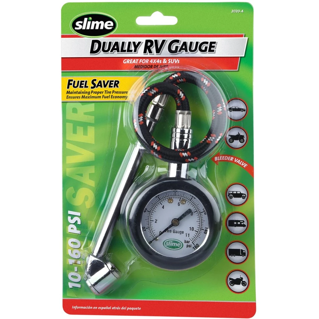 Slime Dually RV Dial Tire Gauge 10-160 PSI (2020-A) — product image 2