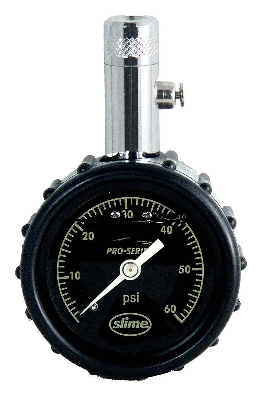 Slime Pro Series Liquid-Filled Dial Gauge 0-60 PSI (20289)