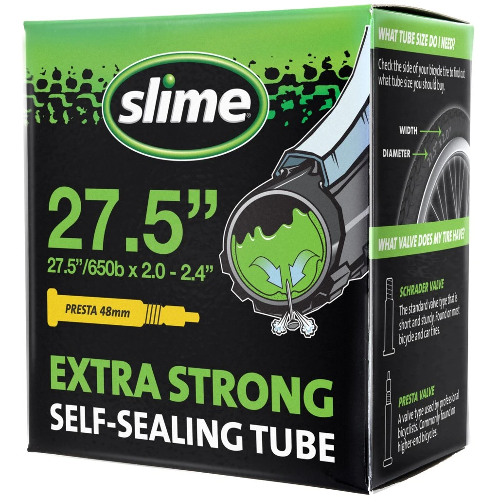 Slime Extra Strong Self-Sealing Bicycle Tube 27.5" x 2.0-2.40" Presta (30076)