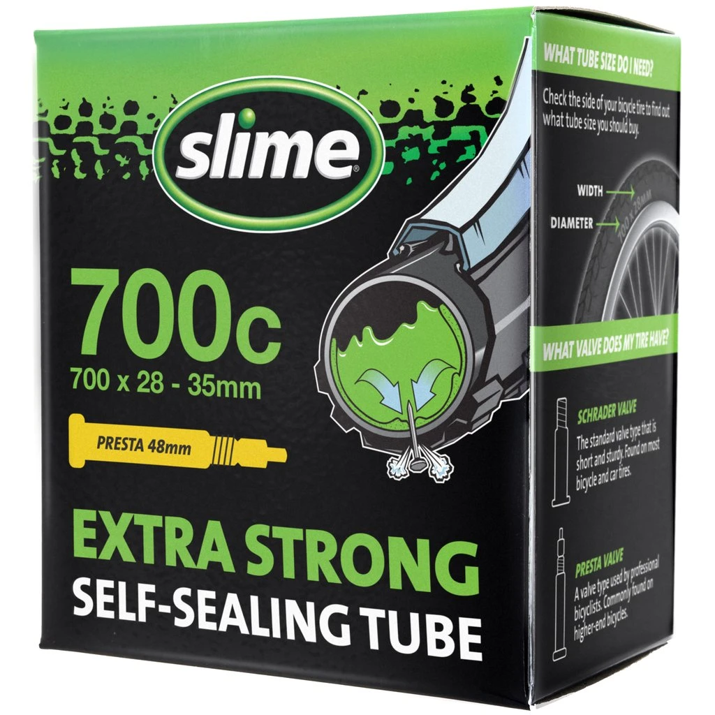 Slime Extra Strong Self-Sealing Bicycle Tube 700 x 28-35mm Presta (30086)
