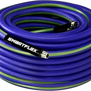 SmartFlex coiled blue-purple hose with branded black end grips