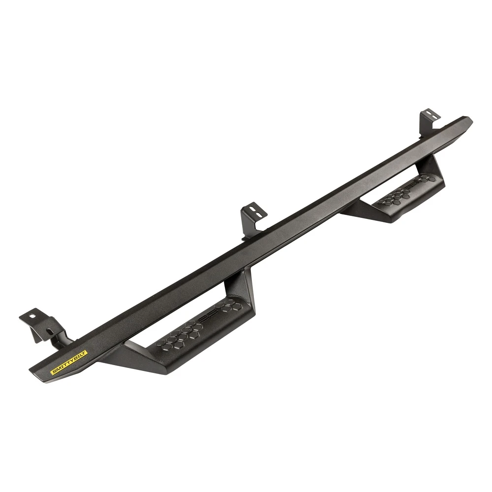 Smittybilt 1623 Toyota Tacoma Double Cab Nerf Step Squared Black (SMBEXT16CC-TX)