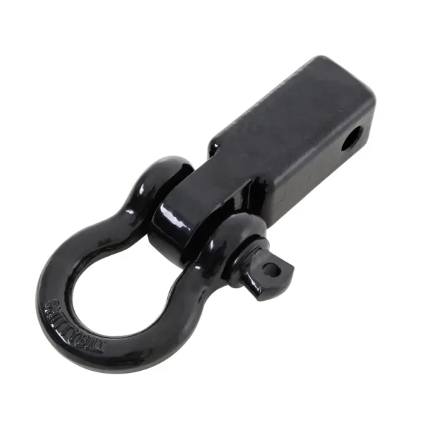Smittybilt 2" Receiver Mounted D-Ring Shackle, 3/4" 4.75 Ton, Black (SMB29312B)