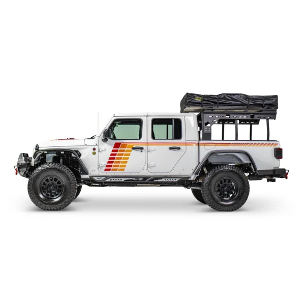 Smittybilt 20C Gladiator JT 4DR Apollo Rock Sliders with Steps, Pair (SMB79734)
