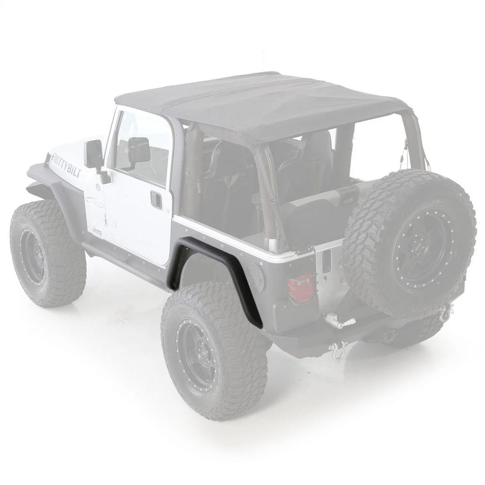 Smittybilt 97-06 Wrangler TJ/LJ XRC Rear 3" Bolt-On Flares Black (SMB76875)