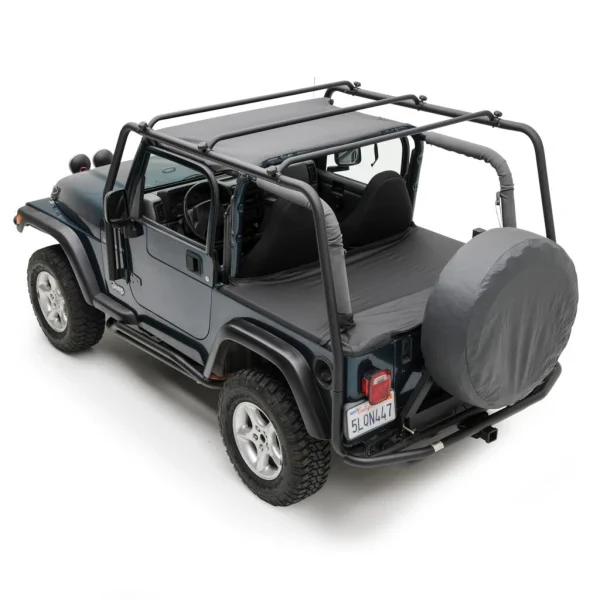 Smittybilt 97-06 Wrangler TJ SRC Roof Rack 300 LB Rating - Black (SMB76713)