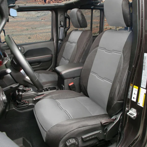 Smittybilt Neoprene Seat Cover Set Front/Rear Charcoal (SMB577122)